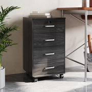 Mobile 4 Drawer File Cabinet Lockable Under Desk A4 Letter Grey