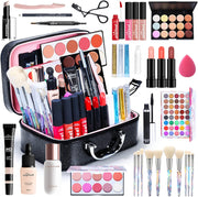 Professional Makeup Set Full Face Starter Kit Travel Case