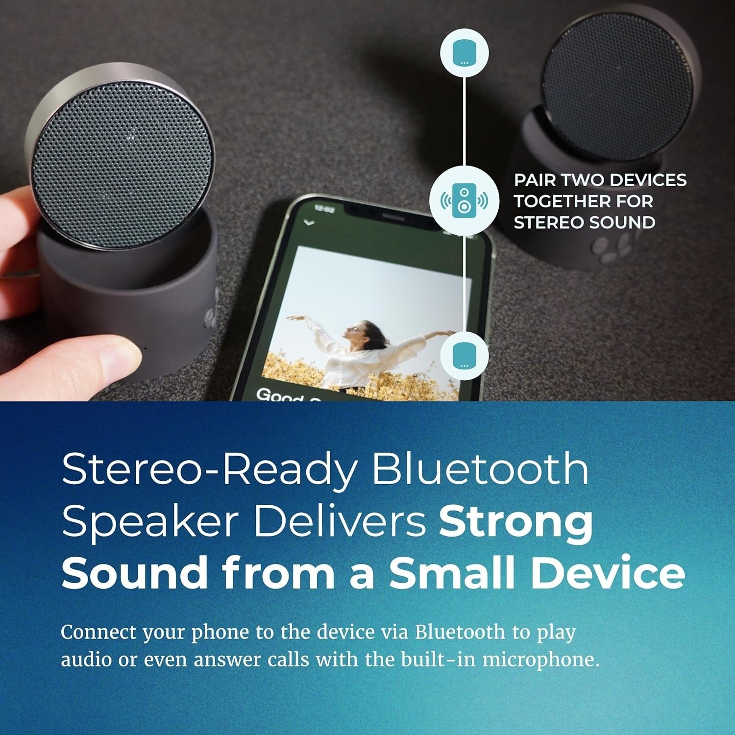 Portable White Noise Sound Machine Bluetooth Speaker USB-C Travel Sleep Aid