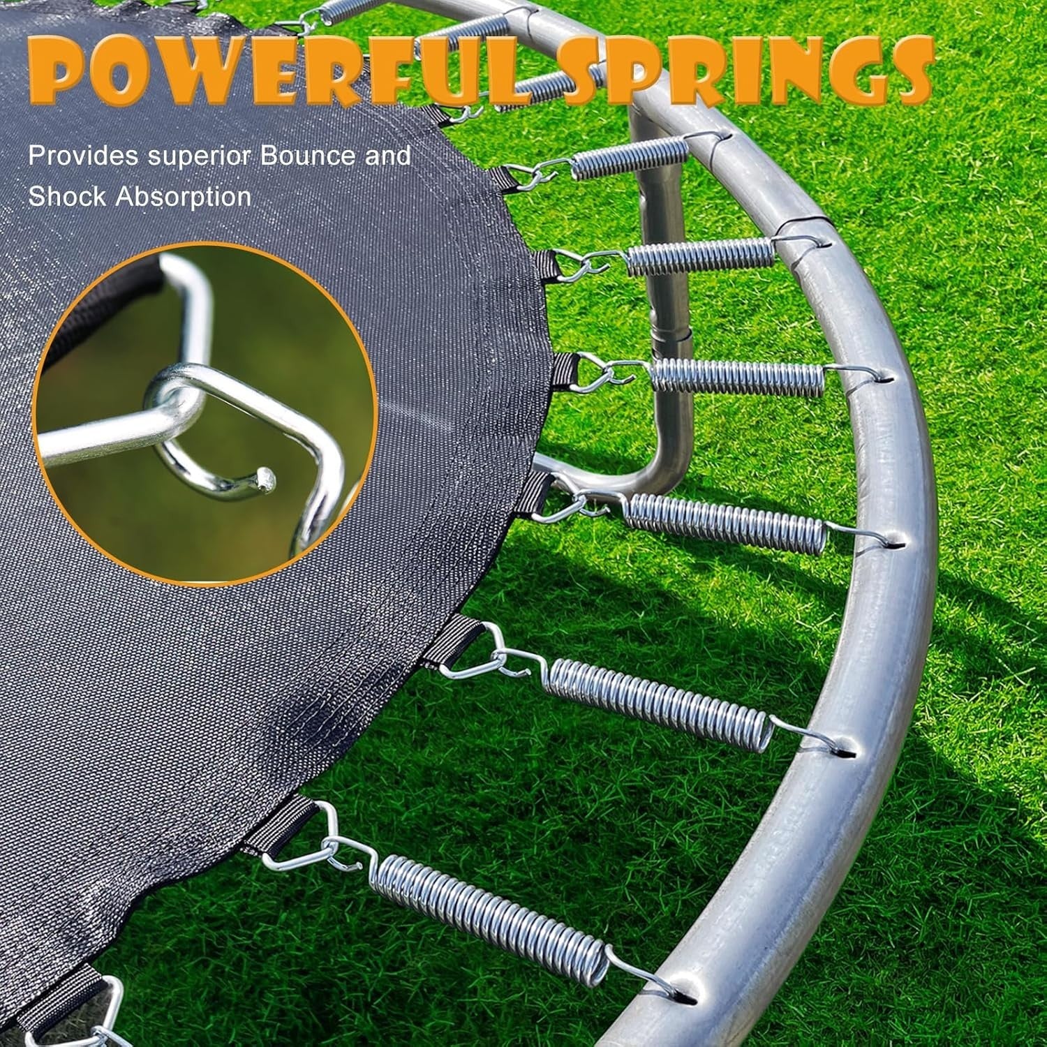 10ft Outdoor Garden Trampoline Kids Safety Net Ladder Set