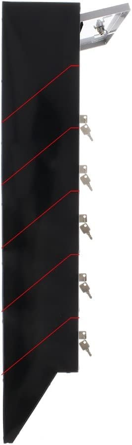 Wall Mounted 6 Slot Mailbox System – Lockable, Steel, Slim Space-Saving Design