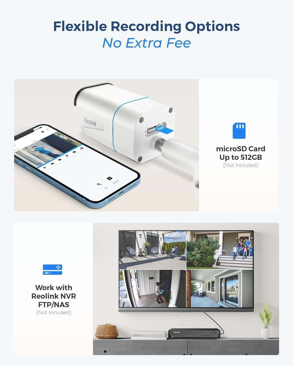 4K PoE Security Camera 5X Optical Zoom Color Night Vision AI Detection