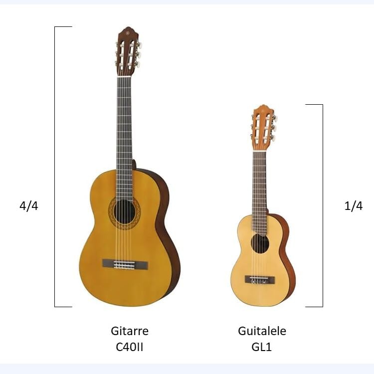 Mini Acoustic Guitalele 70cm 6-String Nylon Natural