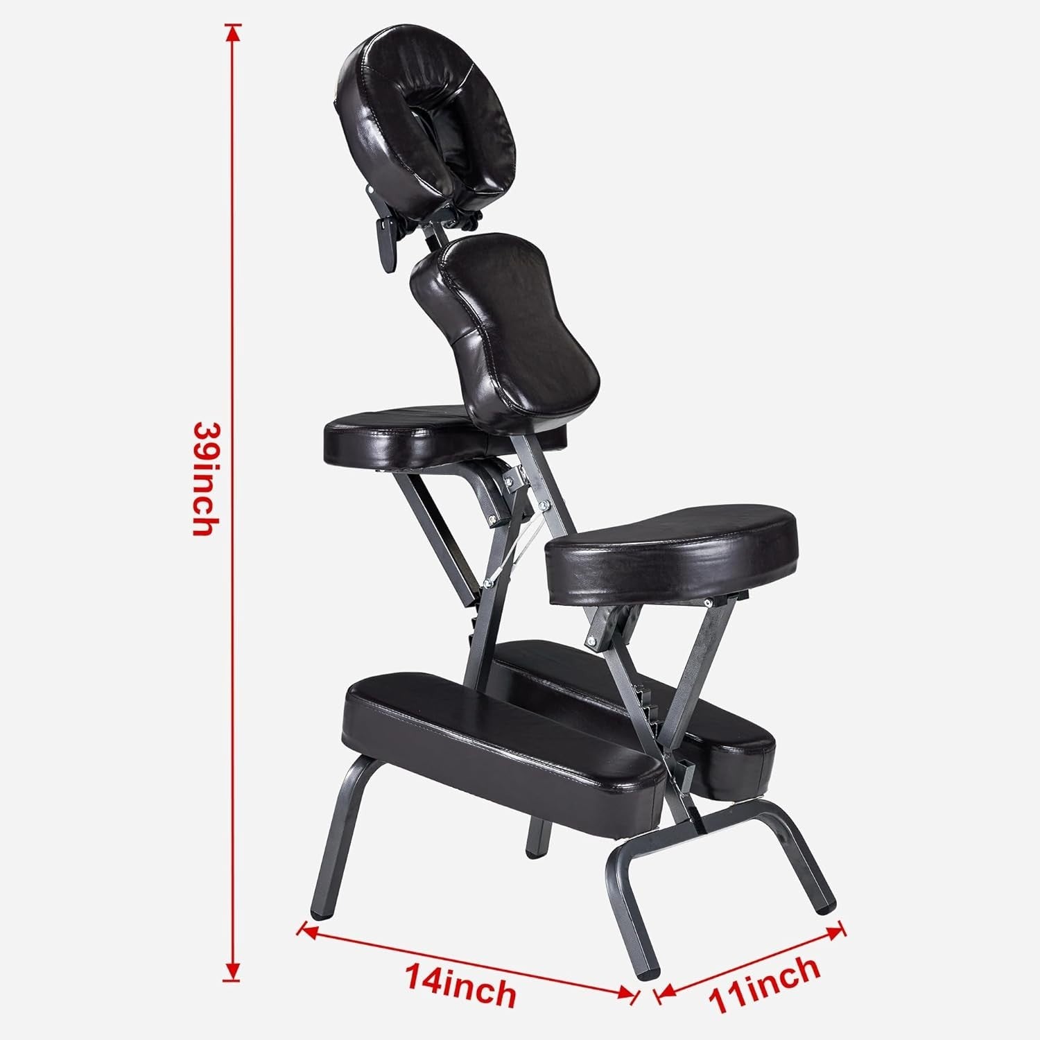 Portable Massage Chair Lightweight Adjustable Folding Tattoo Spa Therapy Coffee