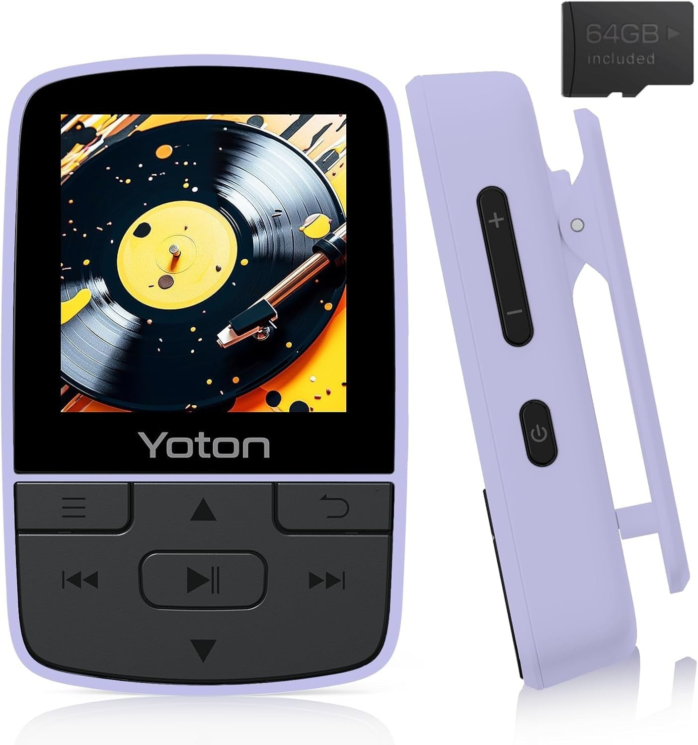 64GB Bluetooth MP3 Player HiFi FM Radio Sports Clip Mini Green