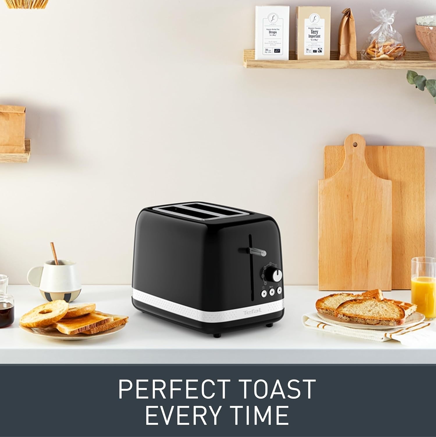 Adjustable 2-Slice Toaster with 7 Browning Levels, High-Lift, Defrost & Reheat