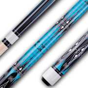 58” Maple Billiard Cue Stick 13mm Tip 2 Piece Pool Cue