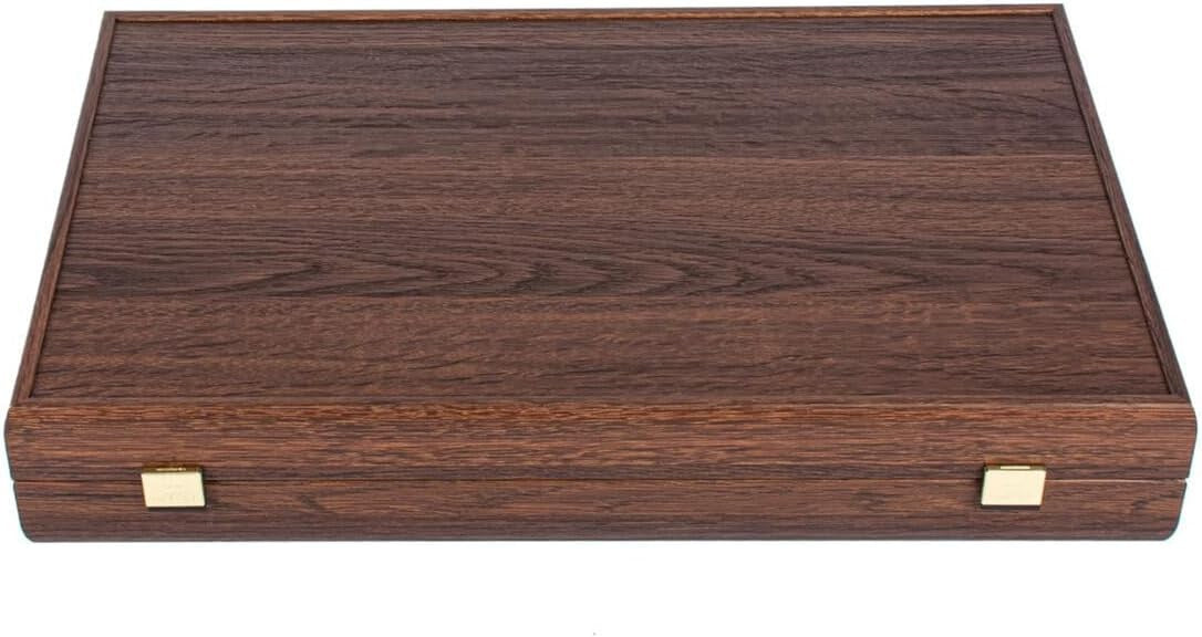 Luxury Backgammon Set 19 Inch Wooden Board with Natural Cork Surface