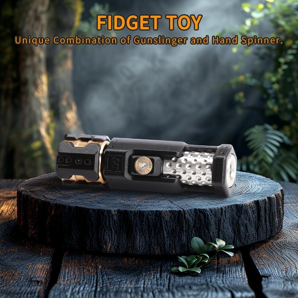 Black Metal Fidget Slider Magnetic Clicker Stress Relief EDC
