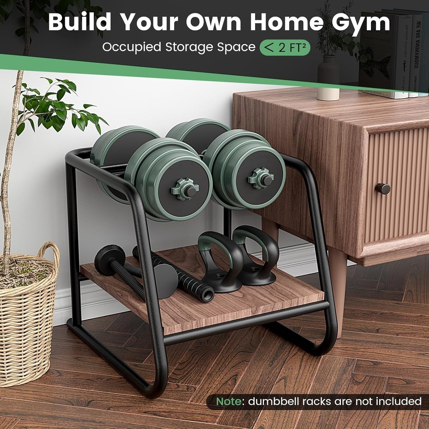 21kg 4-in-1 Adjustable Dumbbell Barbell Kettlebell Push Up Home Gym