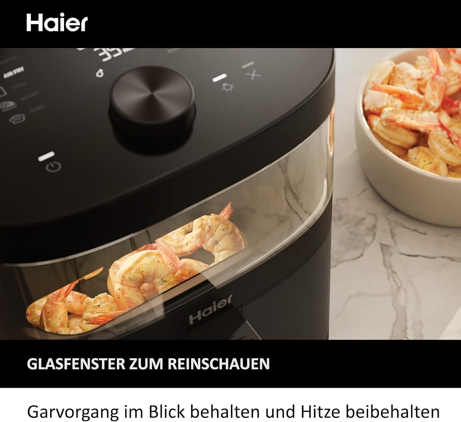 7L Air Fryer 9in1 Viewing Window 40-200°C Slow Cook Yogurt Auto Programs