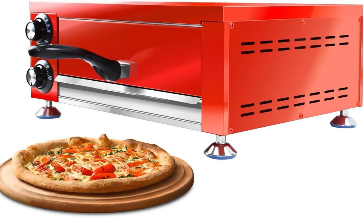 Commercial Electric Pizza Oven | Stainless Steel Countertop Cooker 300°C