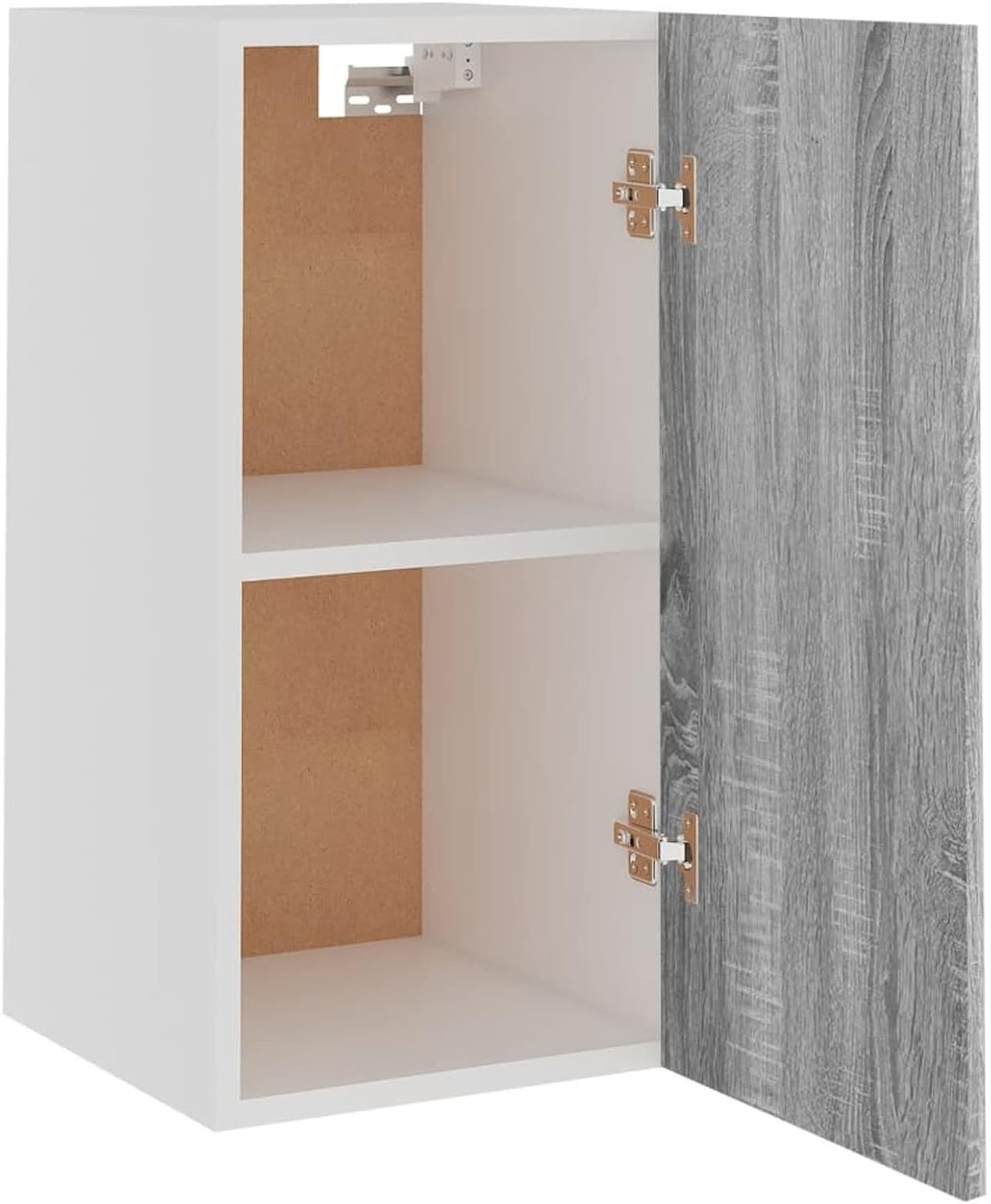 Space-Saving Kitchen Wall Cabinet with Doors & Shelves Grey Sonoma 29.5x31x60cm