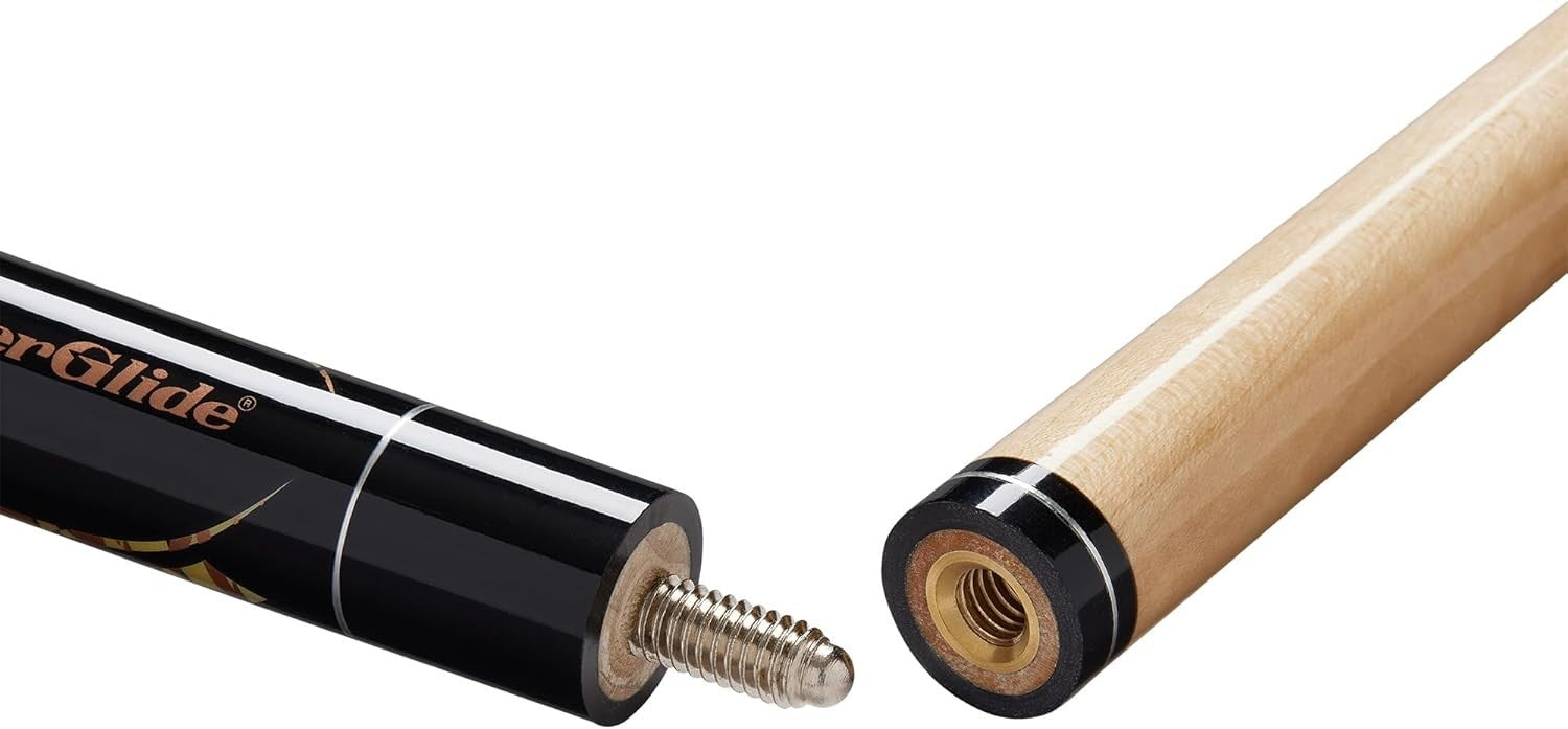 57" Pool Cue 13mm Tip Maple Shaft Ramin Butt 2-Piece