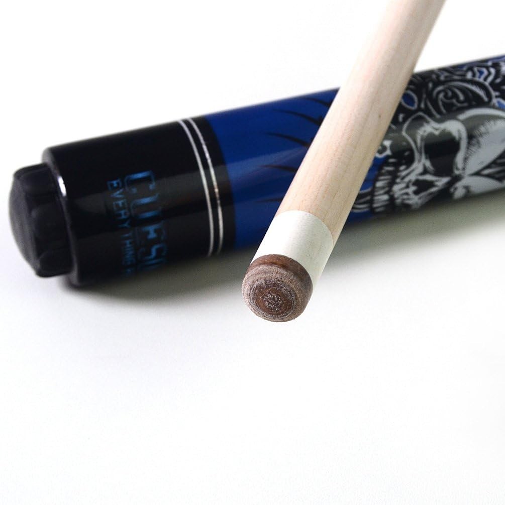 58” Heavyweight Pool Cue 21oz Maple Shaft 13mm Tip Linen Grip Case