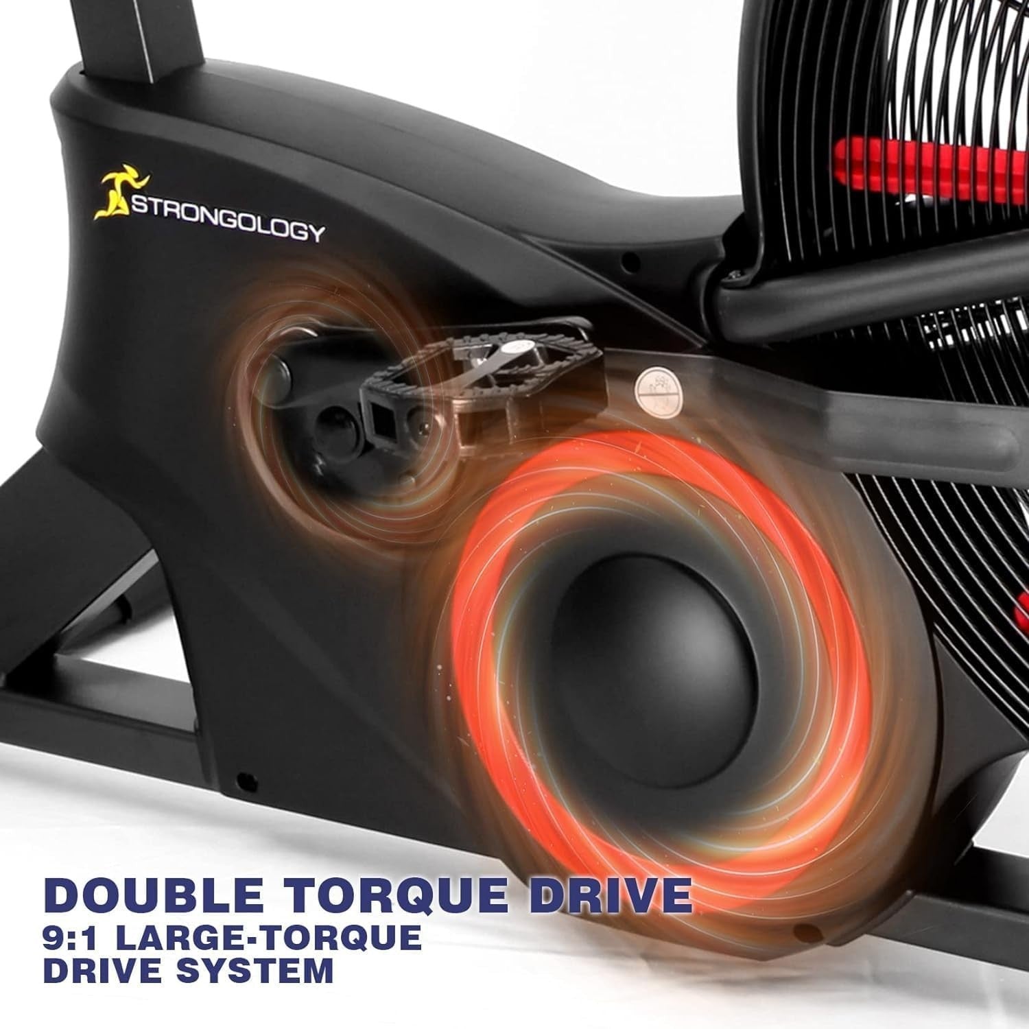 Titanium Air & Magnetic Assault Bike 15-Level Resistance Full Body Trainer LCD