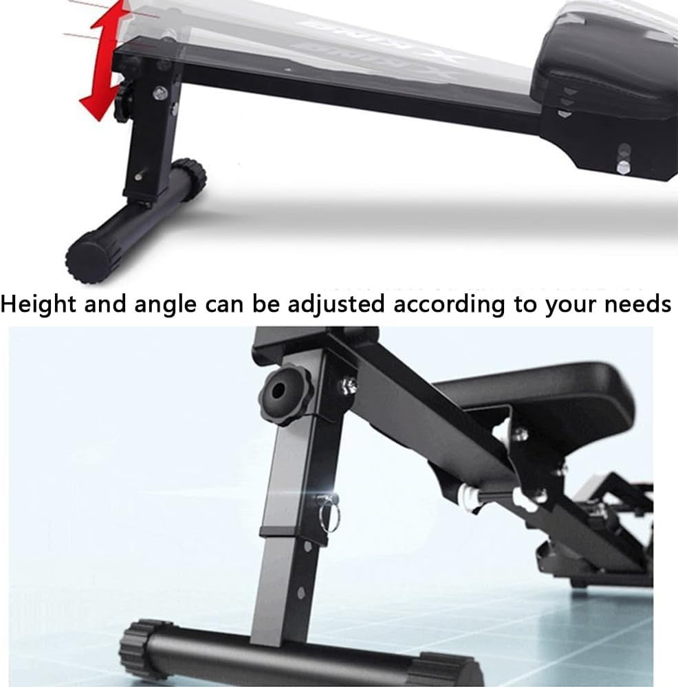 Foldable Magnetic Rowing Machine Quiet Adjustable Resistance LED Monitor 300LB