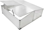 Cold Frame Greenhouse 108x110x41cm | 4-Lid Polycarbonate UV-Resistant Plant Box