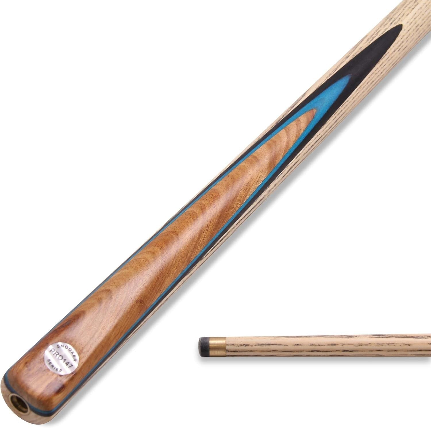 Classic Style Ash Cue 57in Snooker Pool 2 Piece 9.5mm Extension Thread