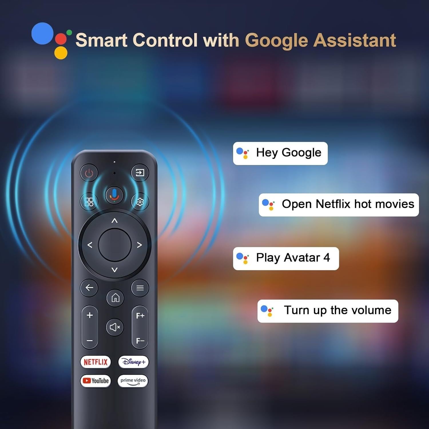 Smart 1080P Projector 1000 ANSI Google TV WiFi Bluetooth 4K