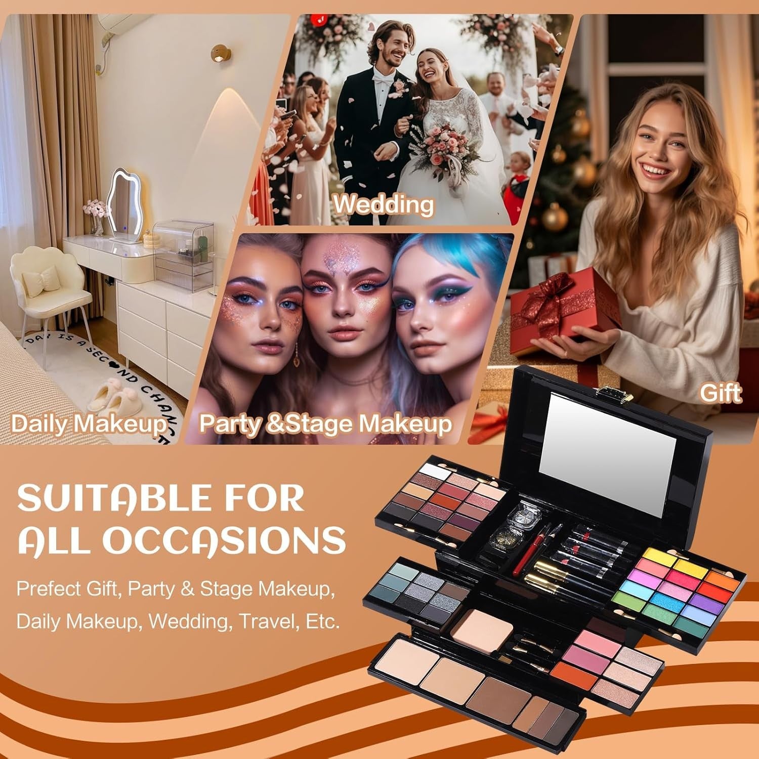 Professional Makeup Kit 60 Colours All-In-One Palette Gift Set Case