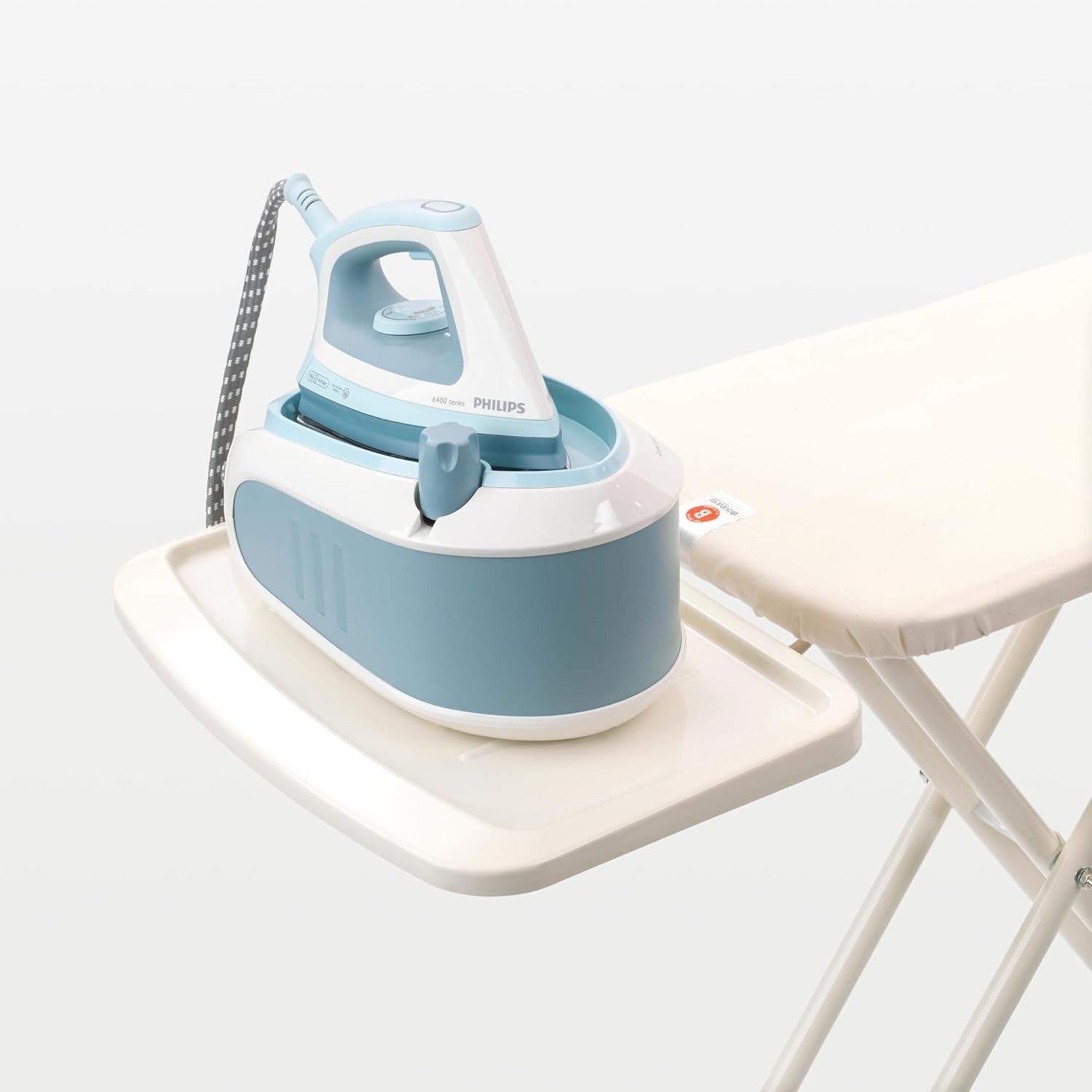 Ironing Board with XL Steam Unit Holder Adjustable Height Non-Slip 124x38cm