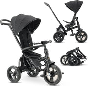 5 in 1 Toddler Tricycle Foldable Push Along Bike Swivel Seat 9M-4Y