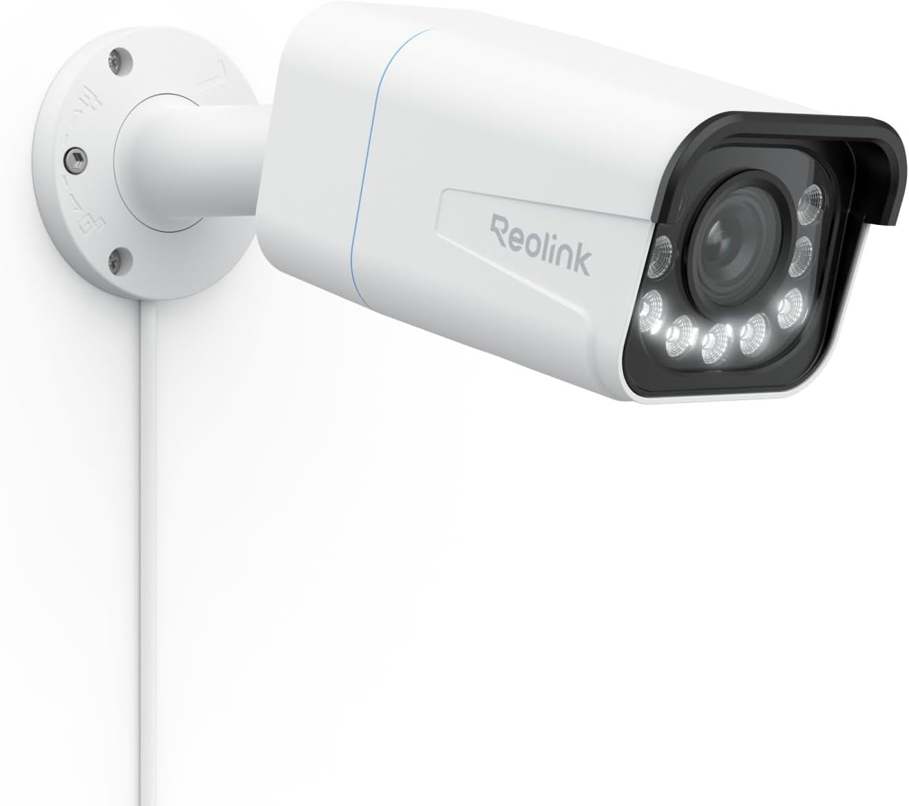 4K PoE Security Camera 5X Optical Zoom Color Night Vision AI Detection