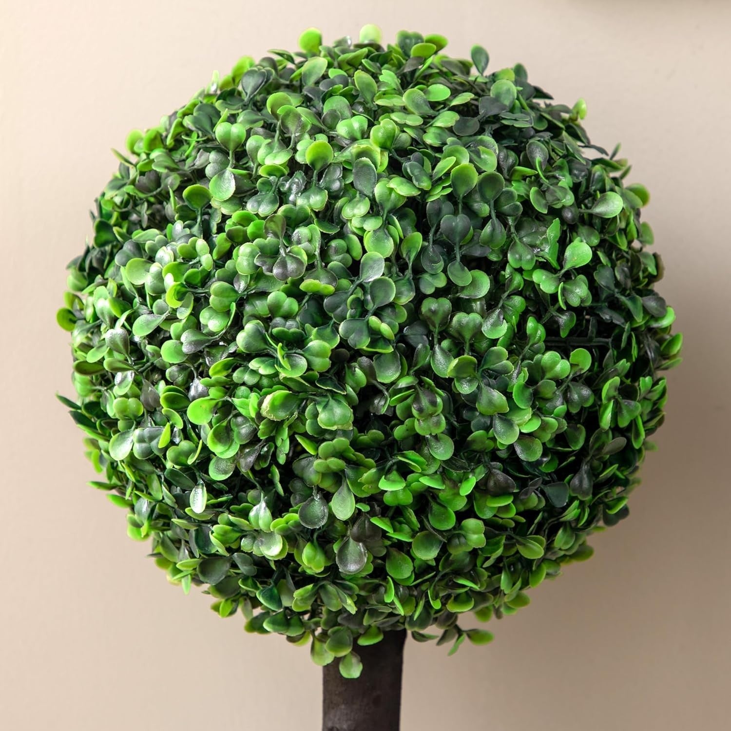 Set of 2 60cm Boxwood Topiary Ball Trees in Pots Realistic Artificial Plants