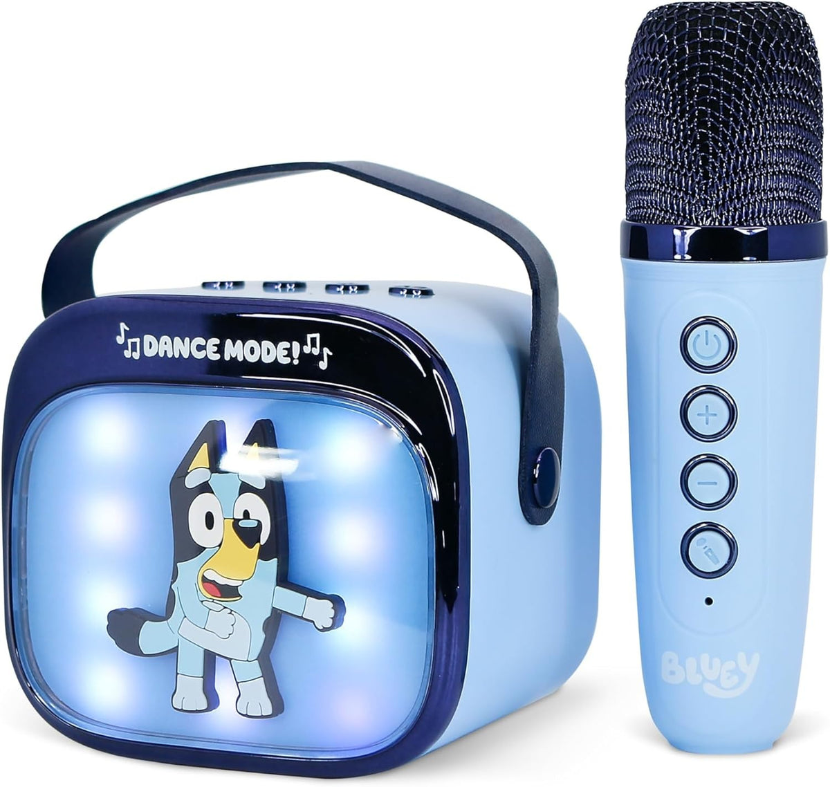 Kids Karaoke Machine Bluetooth Speaker LED Lights Mic Portable