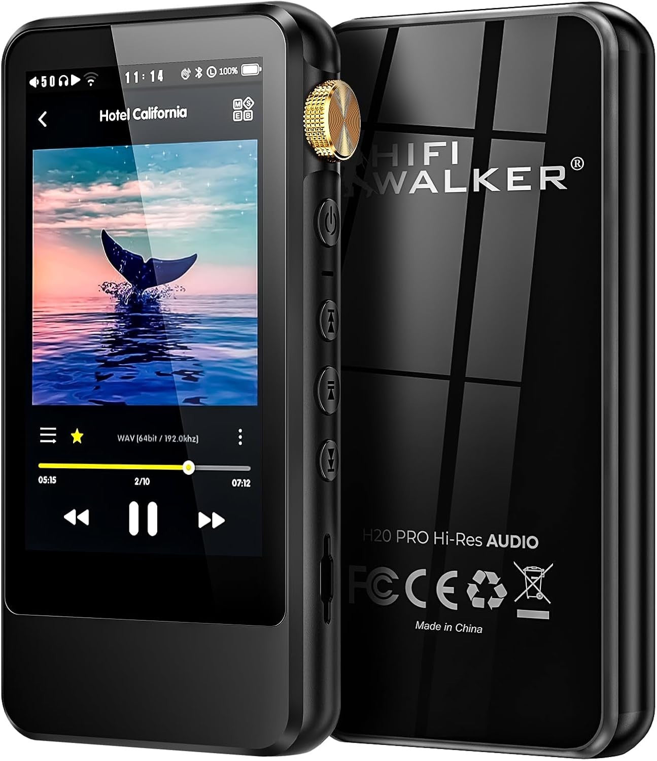 Hi-Res MP3 Player 3.2" Touch Screen Bluetooth Dual DAC 128GB Audio Device
