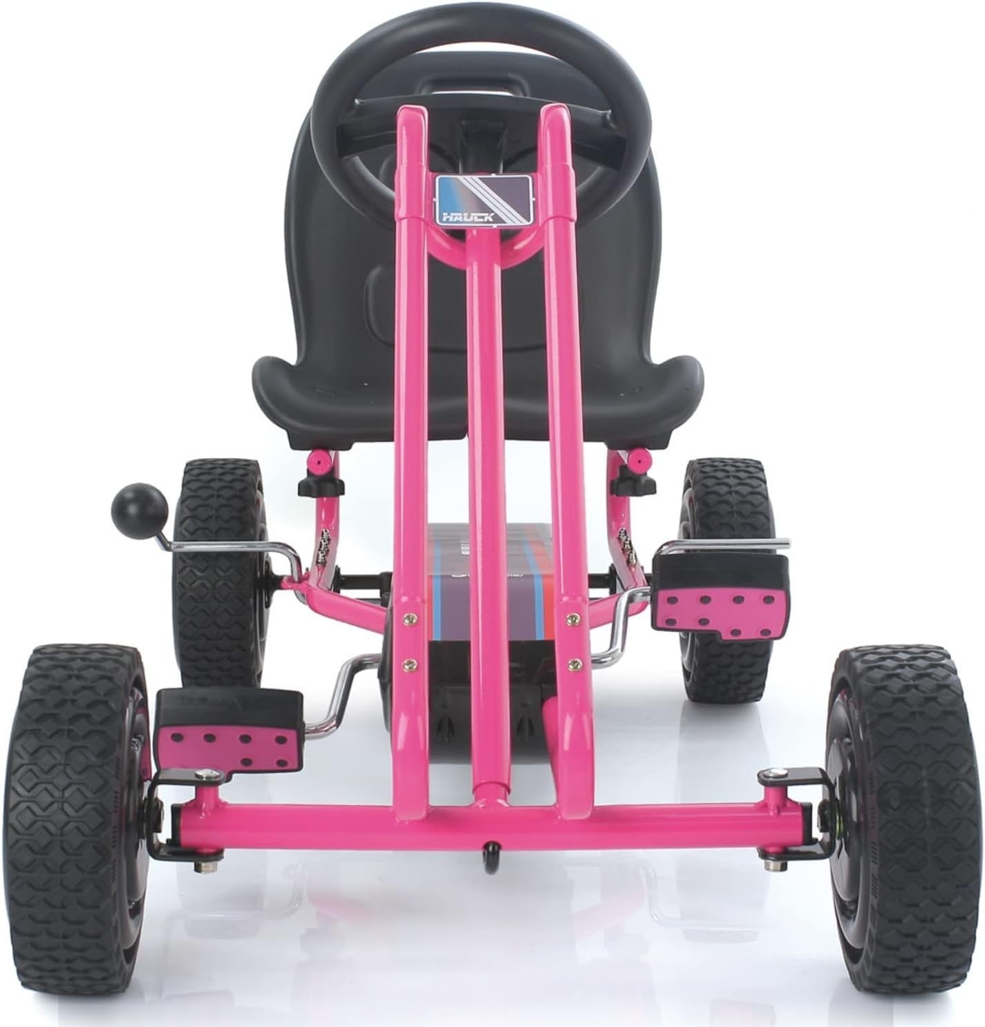 Kids Pedal Go Kart Ride On Car Pink Adjustable Seat Handbrake 50kg