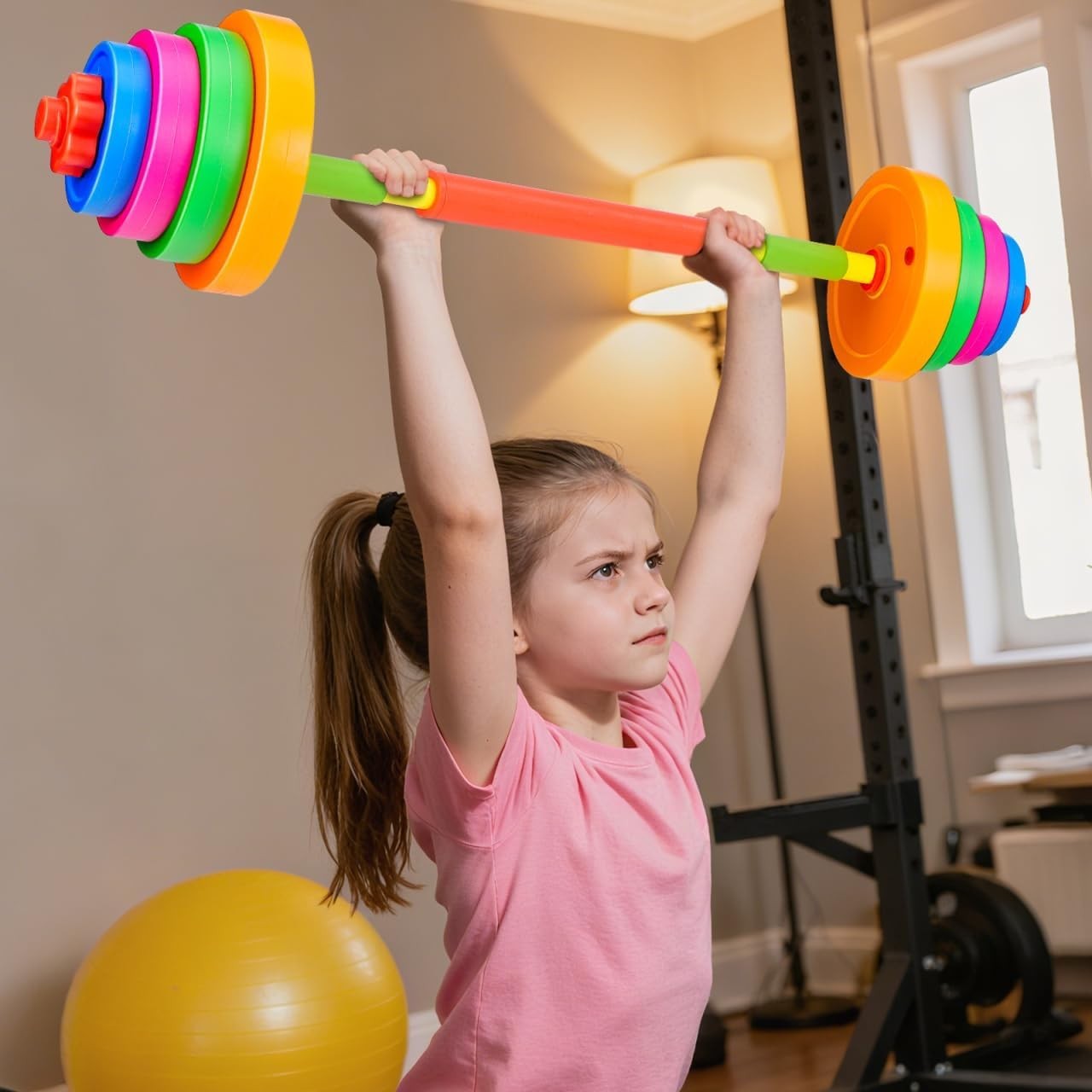 Kids Adjustable Dumbbell Barbell Set Water Filled Weights Age 3–8