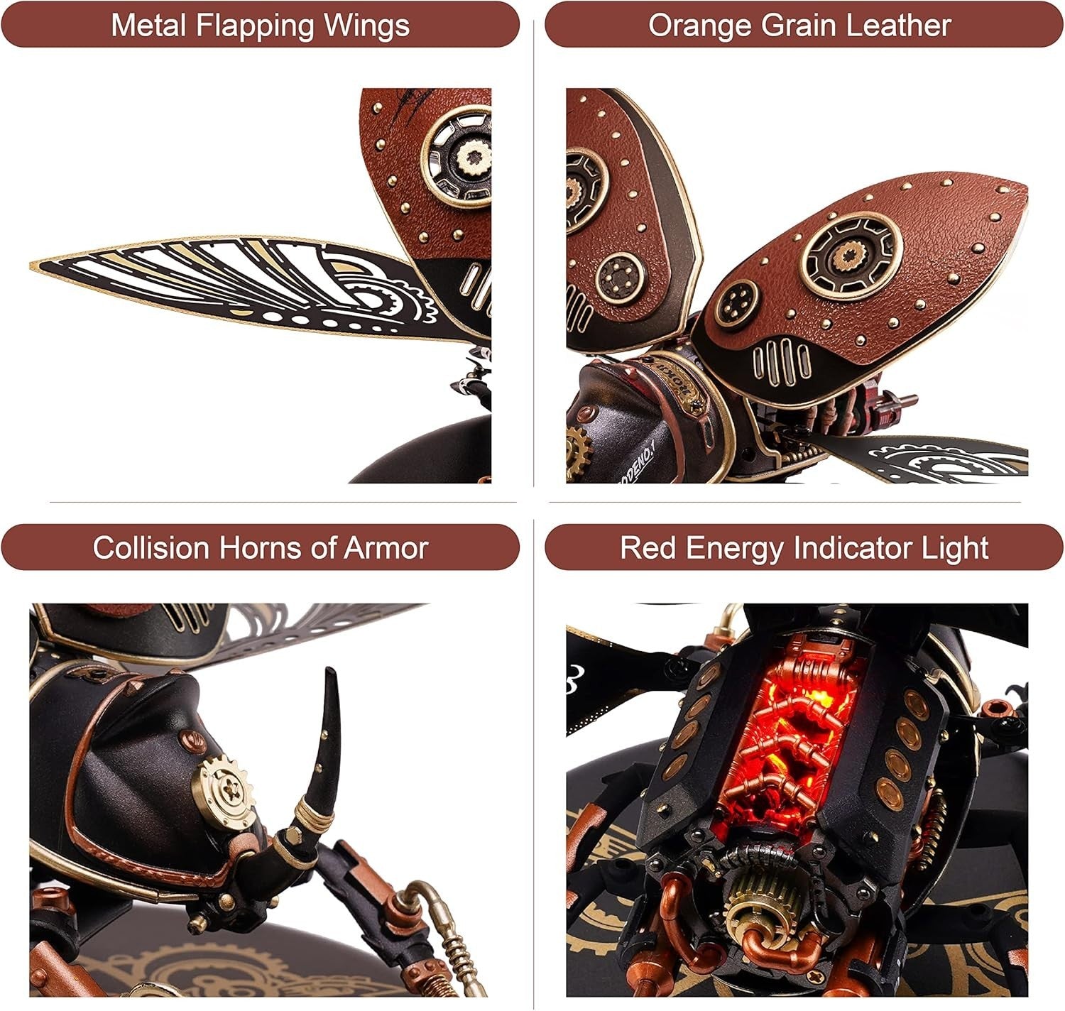 3D Metal Scorpion Puzzle Kit 454PCS Stainless Steel DIY Model Gift