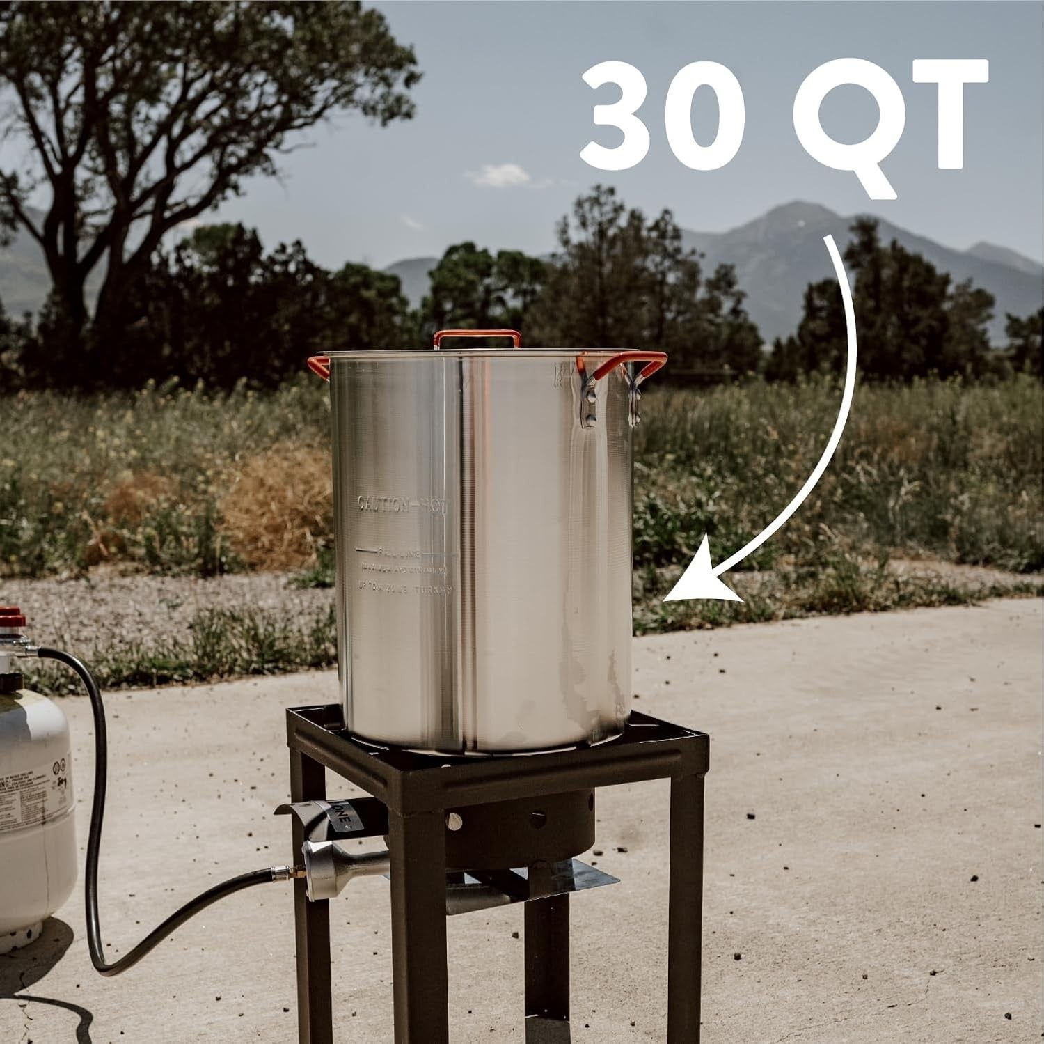 30QT Turkey Fryer & 10QT Fish Fryer Outdoor Propane Cooker Set