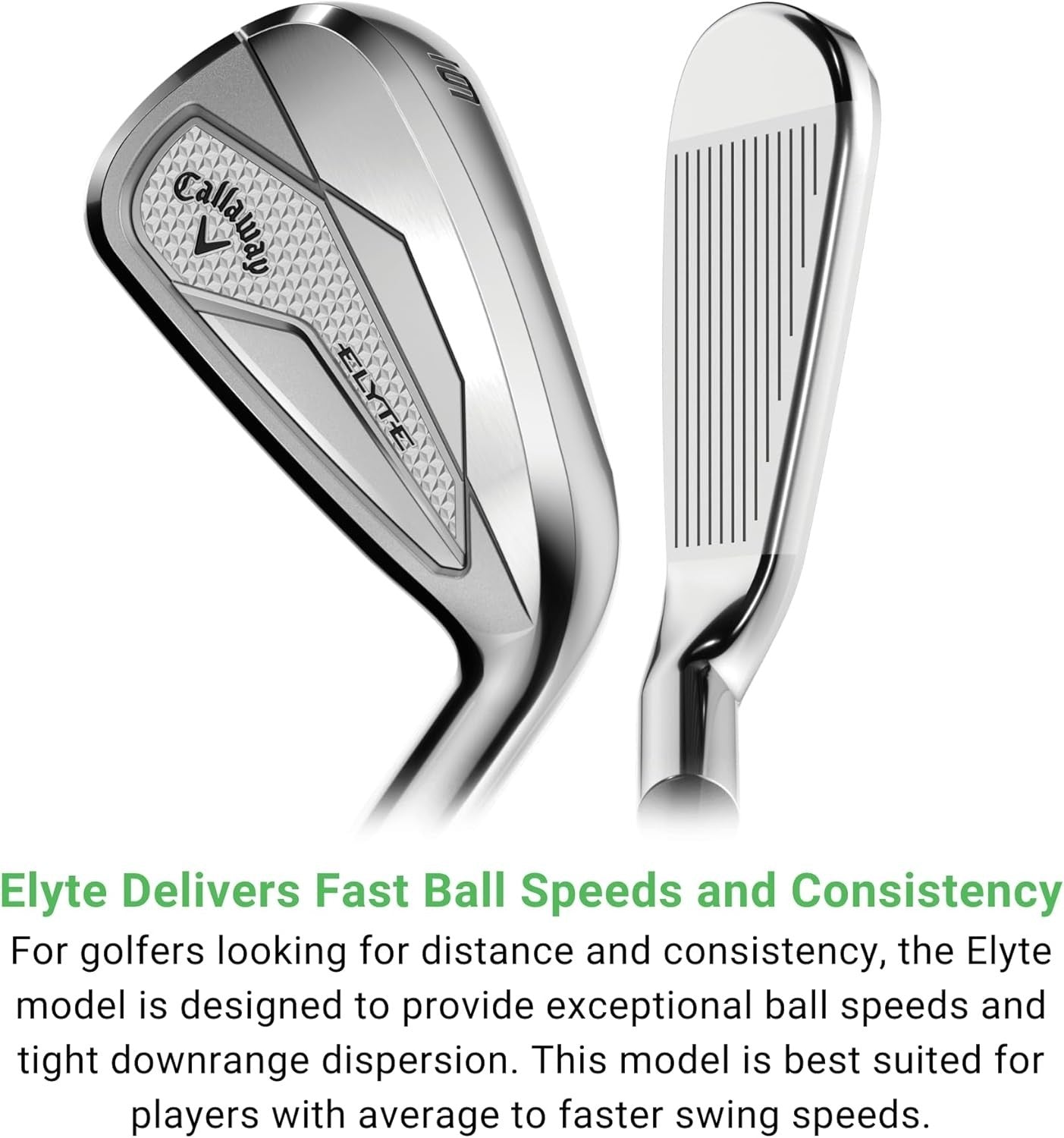 Mens Right Hand Golf Iron Set Steel Shaft Forgiving Distance Control