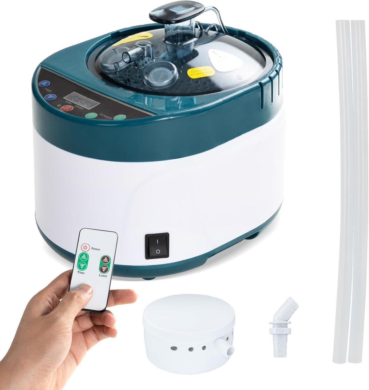 4L Sauna Steam Generator 1600W Home Spa Steamer Pot Remote Timer Stainless Steel