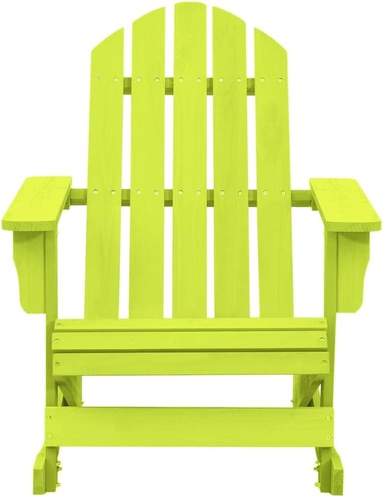 Outdoor Solid Wood Garden Rocking Chair, Weatherproof, Ergonomic Patio Seat