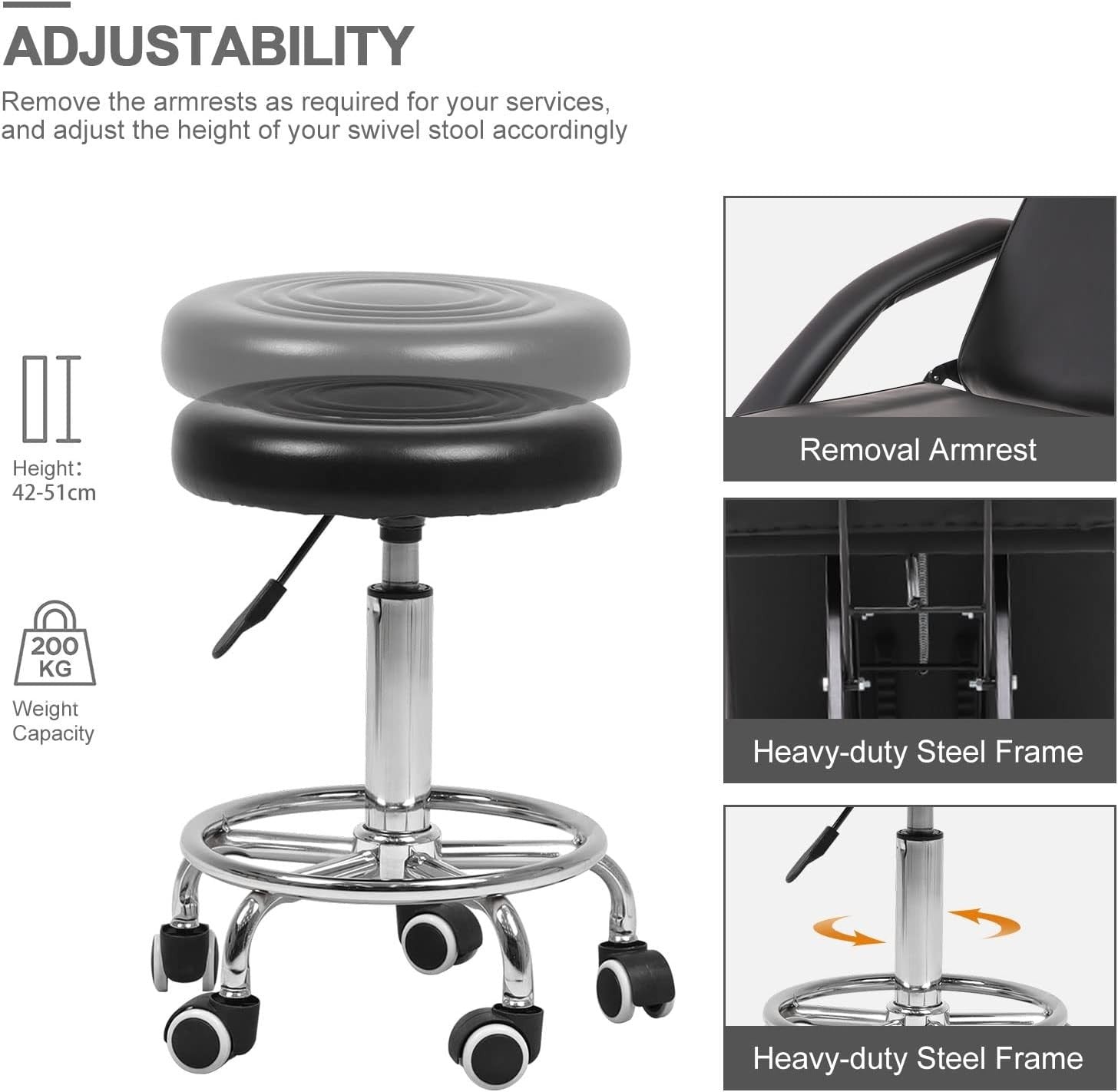 Adjustable Massage Chair Portable Folding Therapy Chair With Headrest