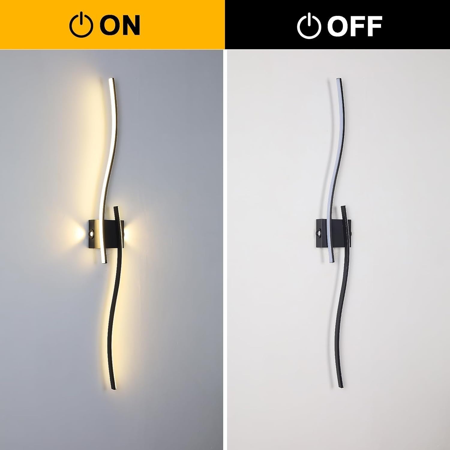 Dimmable LED Wall Light with Remote | Modern Acrylic Linear Sconce Lamp 120cm