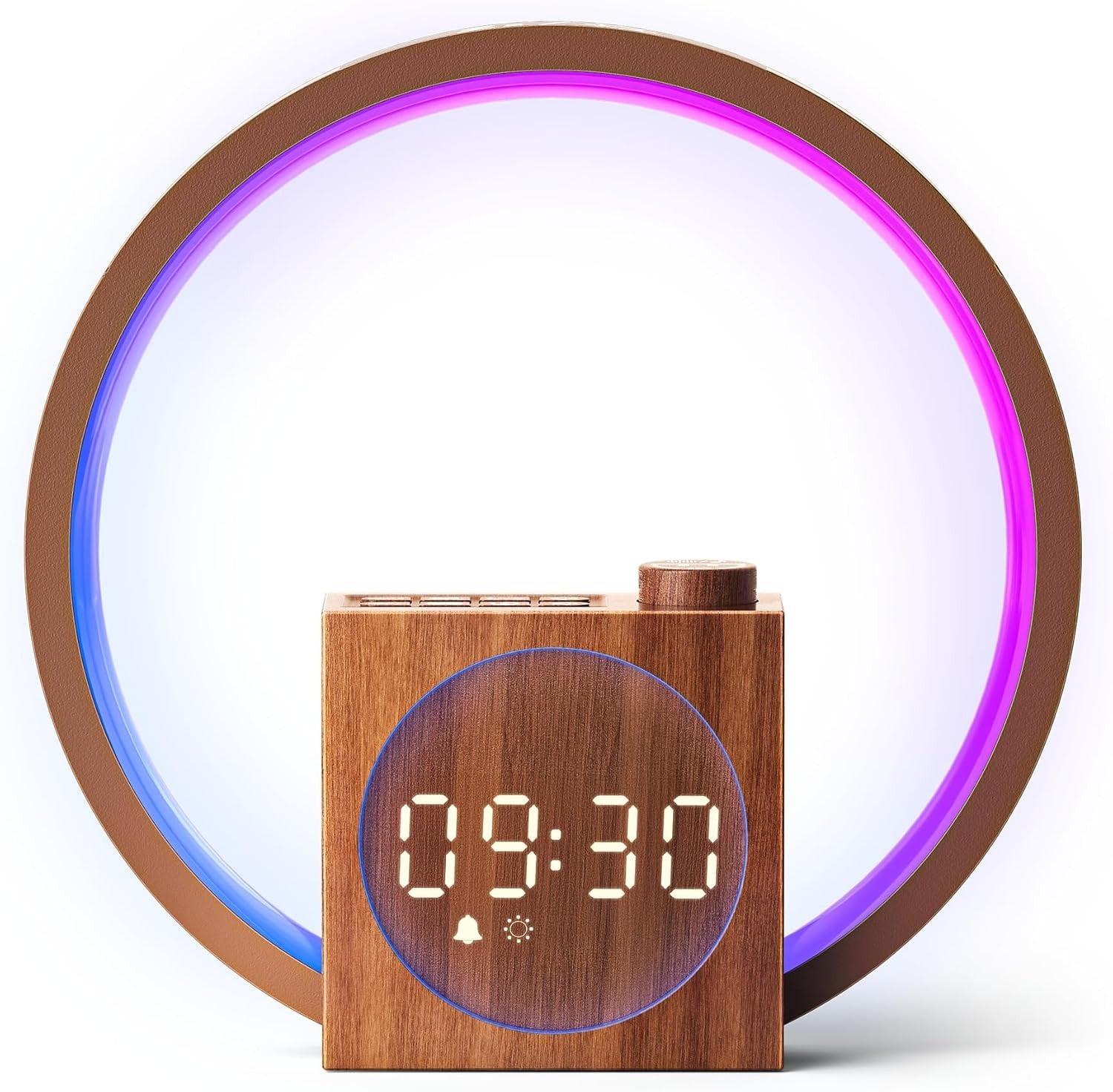 Sunrise Alarm Clock Wake Up Light White Noise 12 Colours Sleep Aid
