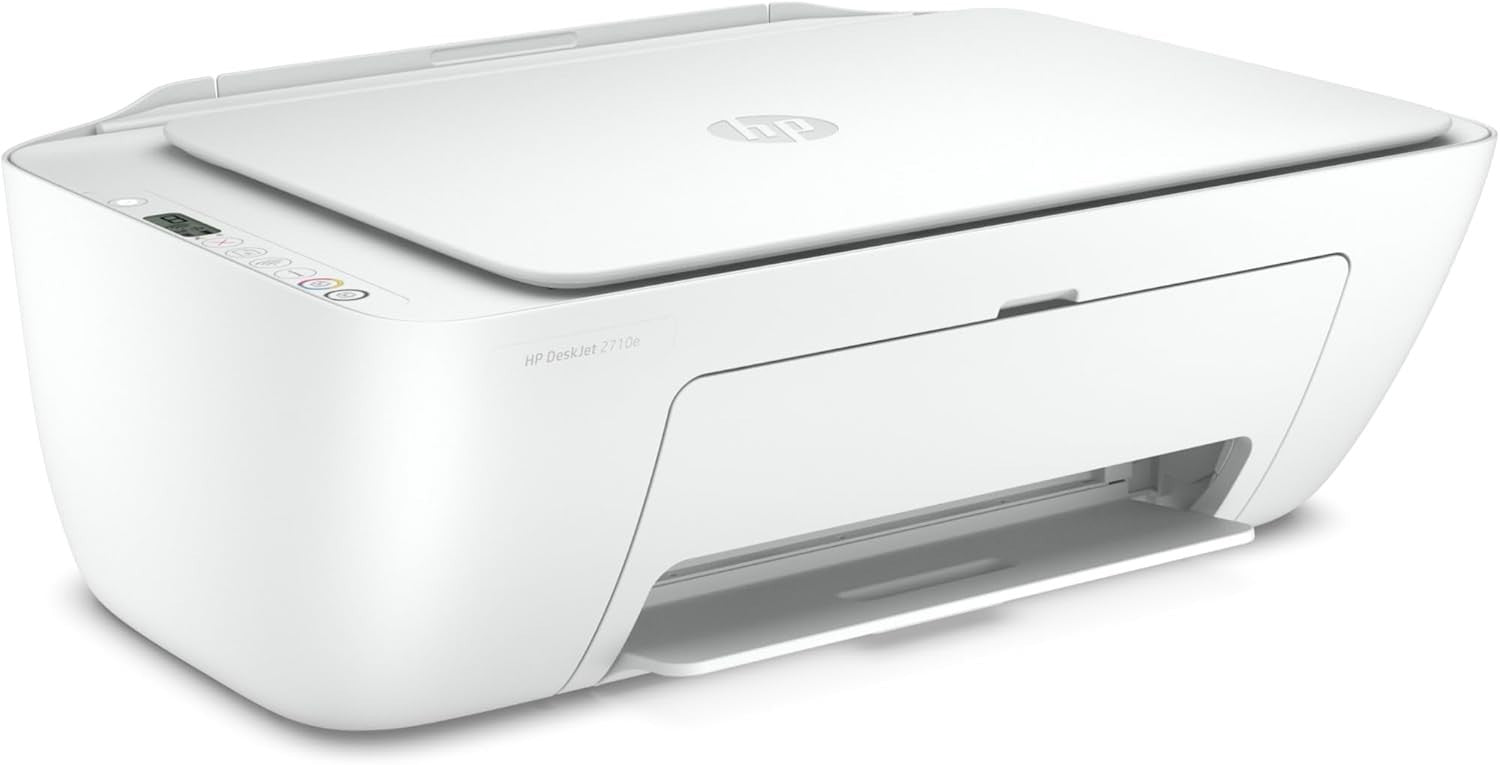 Wireless A4 Colour All-In-One Inkjet Printer Scanner White WiFi Home!!