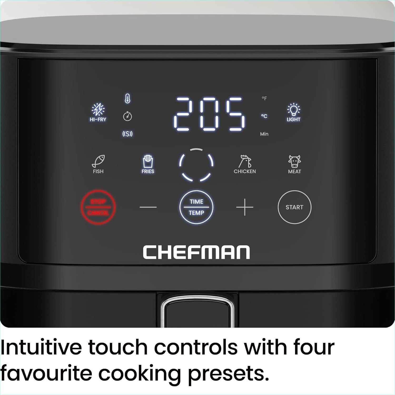 3.75L Compact Digital Air Fryer | Extra Crisp 235°C Hi-Fry | Window | 4 Presets