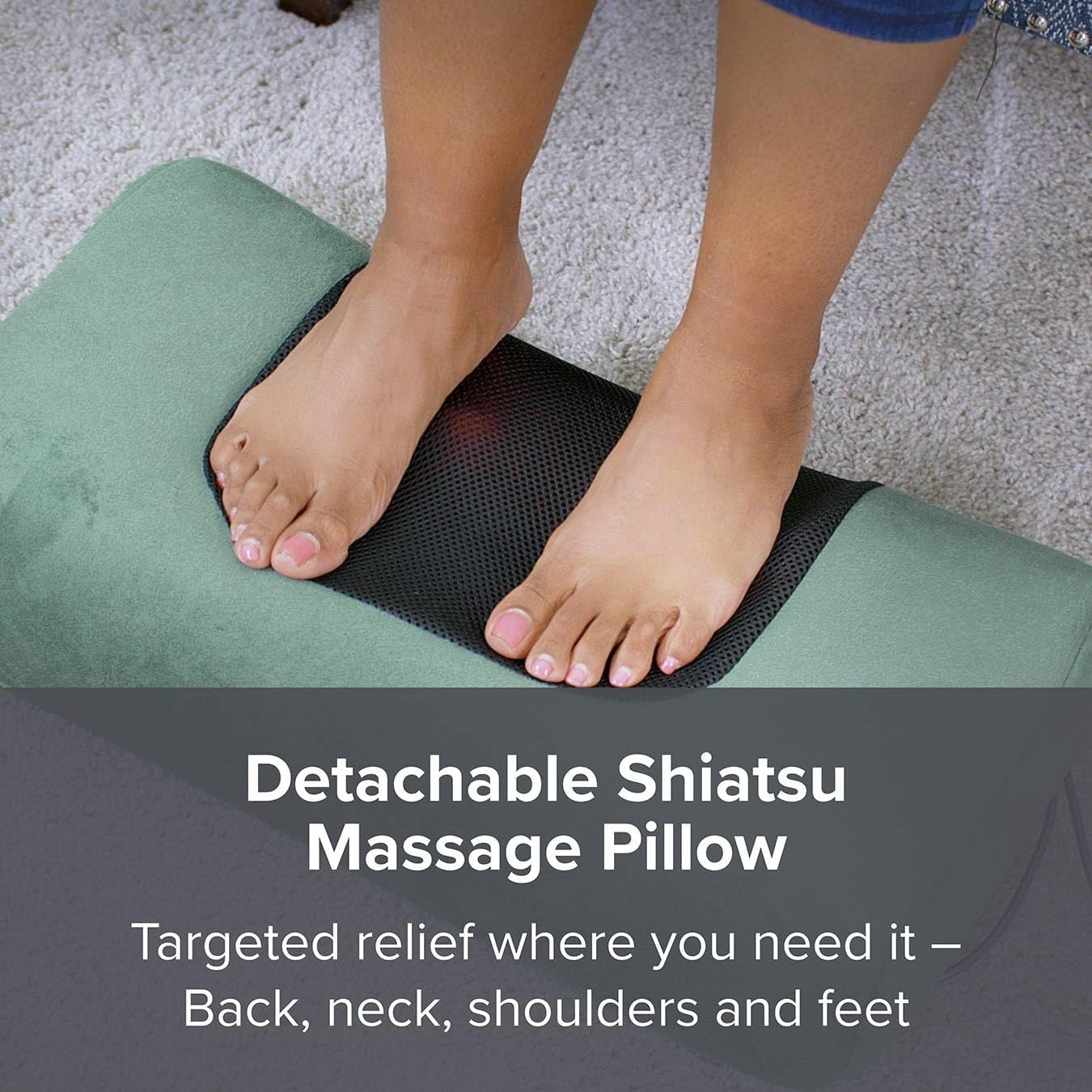 Full Body Electric Massage Mattress Pad with Heat, Vibration & Shiatsu Nodes