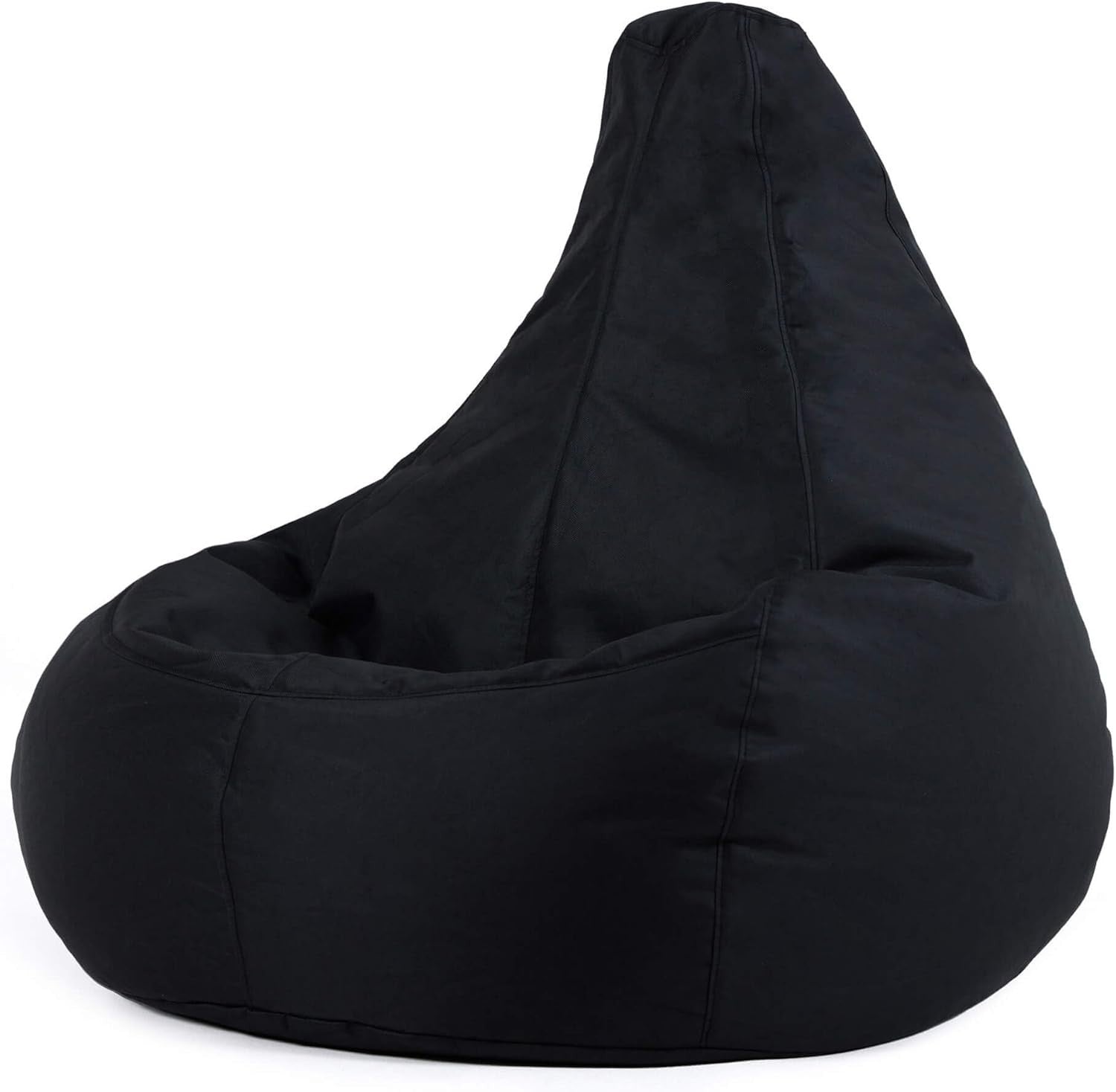Gaming Bean Bag Chair Black | Waterproof Recliner Seat for Indoors Outdoors