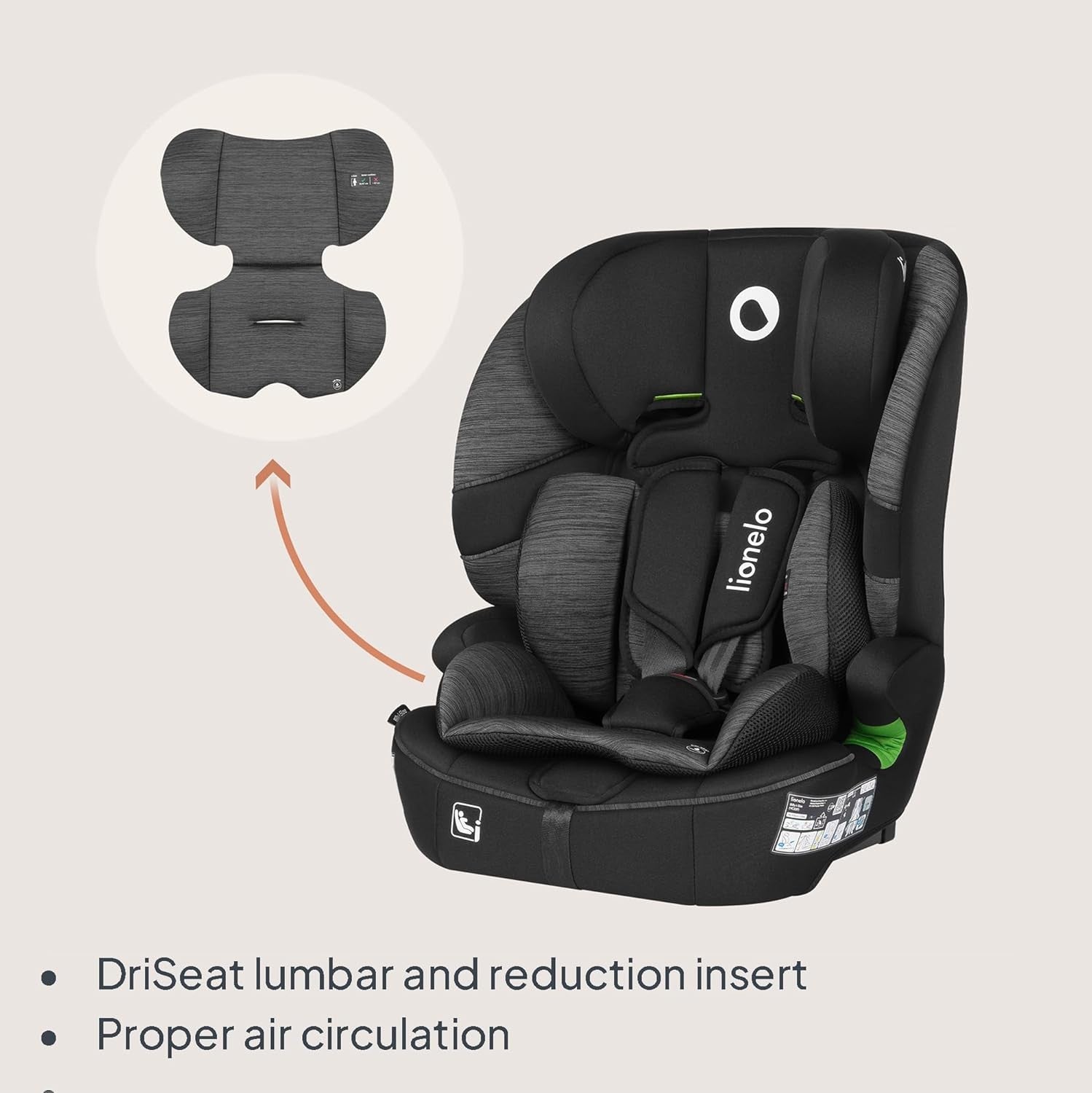 i-Size Seat 76–150cm ISOFIX R129 Booster Side Impact Adjustable
