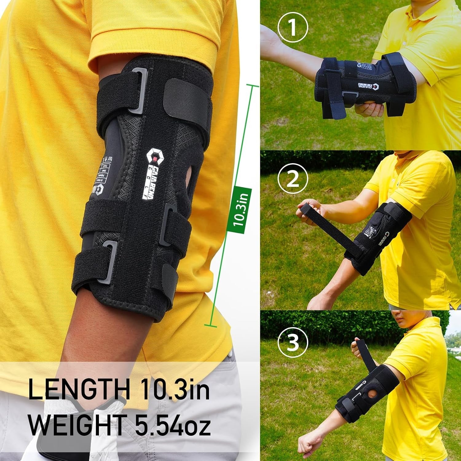 Golf Swing Trainer Straight Arm Elbow Brace Training Aid