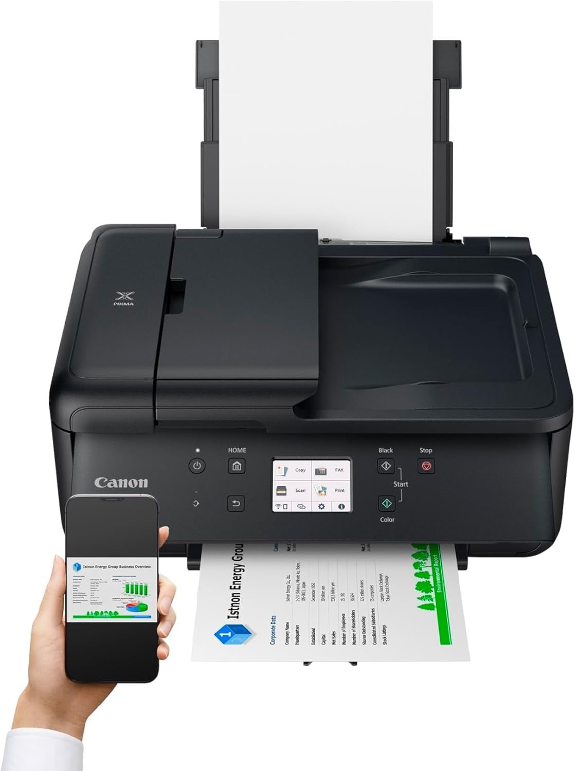 A4 4-in-1 Wireless Printer with Duplex & ADF Scanning - Black