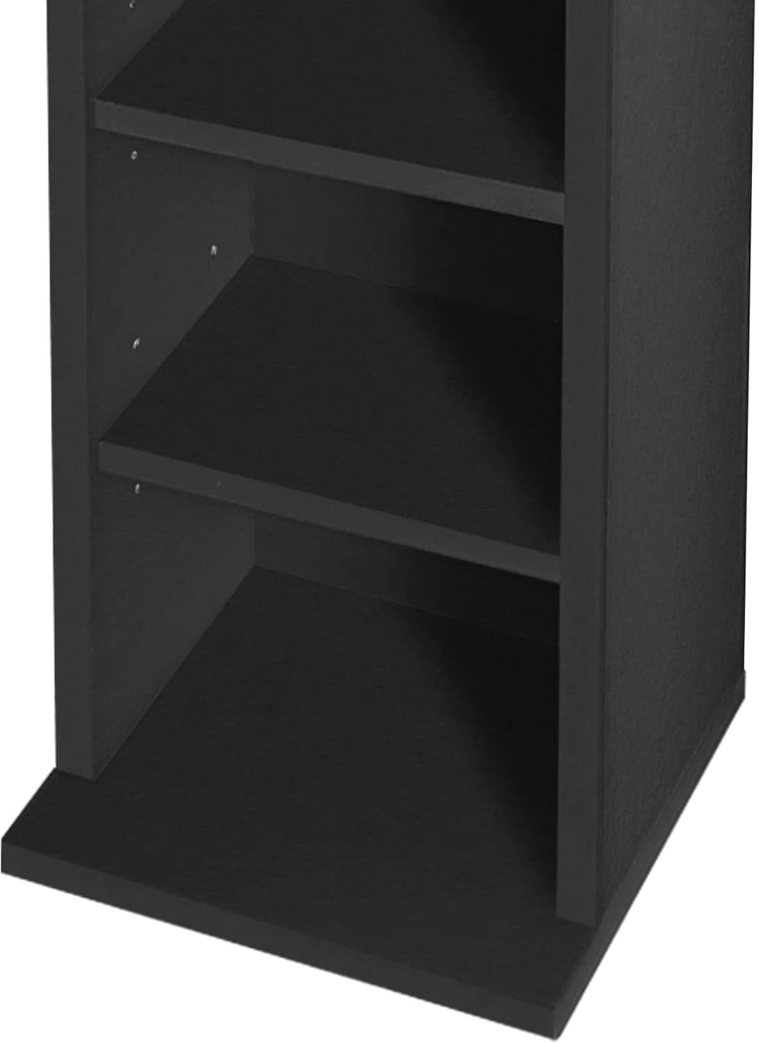 CD DVD Storage Tower Rack 102 Disc Media Shelf Organizer Black 90cm