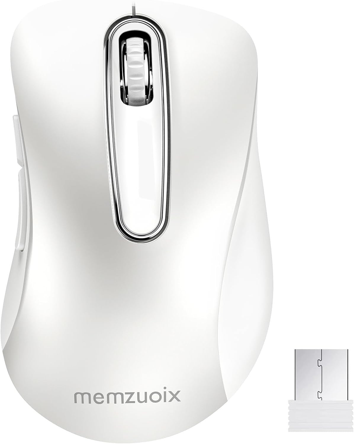 Wireless Mouse 2.4G 1400 DPI Optical USB Ergonomic Laptop PC White
